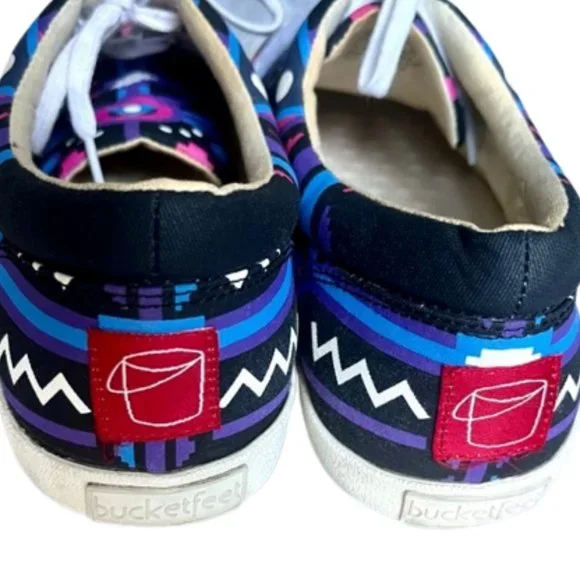 Bucketfeet Cosmos 2 Lace Up Canvas Sneakers Purple/Black - EU 41/US 10 - Picture 8 of 14